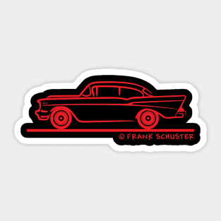 1957 Chevrolet Sedan Four Door 2-10 Sticker